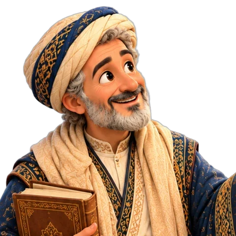 Illustration of the fictional Faris Khaldun